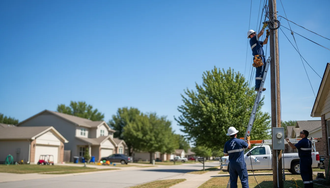 Residential electrician providing installation services in Almond, NC
